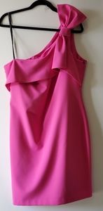 😍Fuschia Vince Camuto One Shoulder Dress